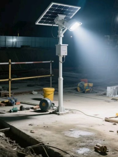 深夜施工安全保障:防爆型太陽(yáng)能工程投光燈