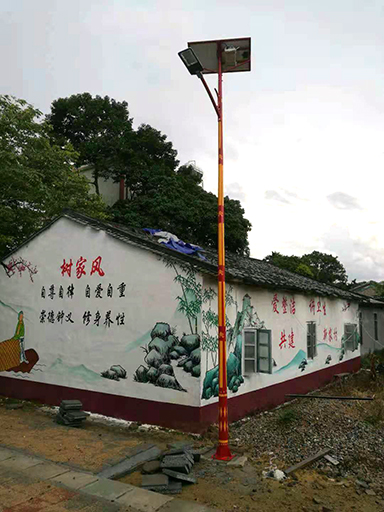 海南省瓊中縣營(yíng)根鎮(zhèn)太陽(yáng)能特色路燈工程案例