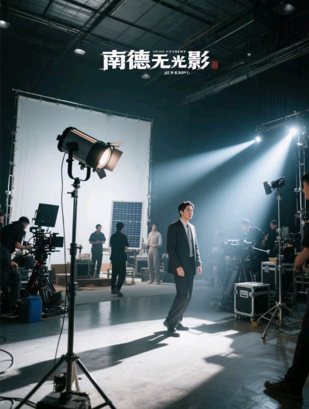 0頻閃認(rèn)證!影視基地專用南德太陽能投光燈