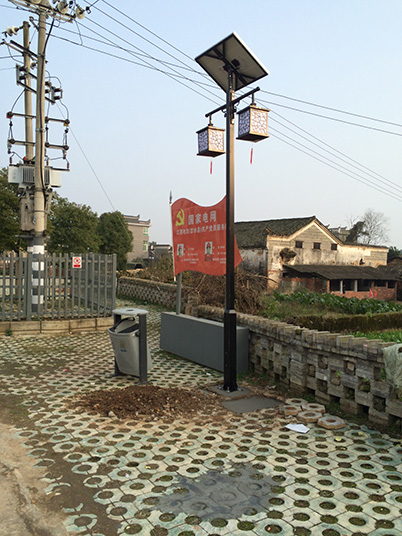 江西省吉安市吉水縣燕坊古鎮(zhèn)太陽能庭院燈工程案例